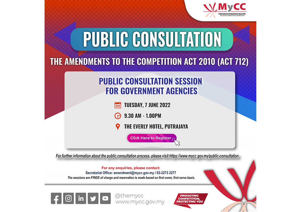 Public Consultation - The Amendments to the Competition Act 2010 (Act 712)