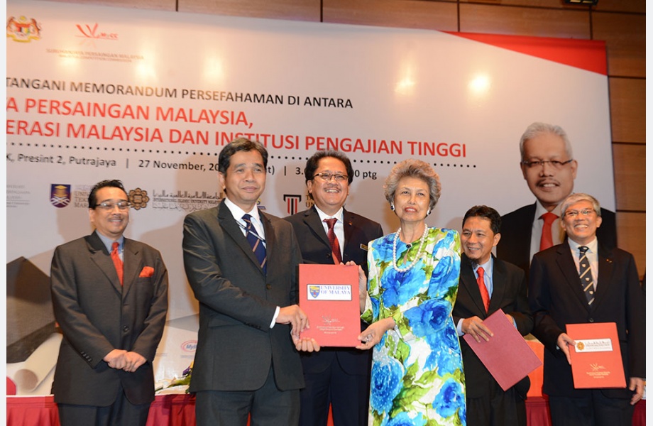 Majlis Menandatangani Memorandum Persefahaman Antara Suruhanjaya Persaingan Malaysia (MyCC), Maktab Koperasi Malaysia (MKM) dan Institusi Pengajian Tinggi (IPT)