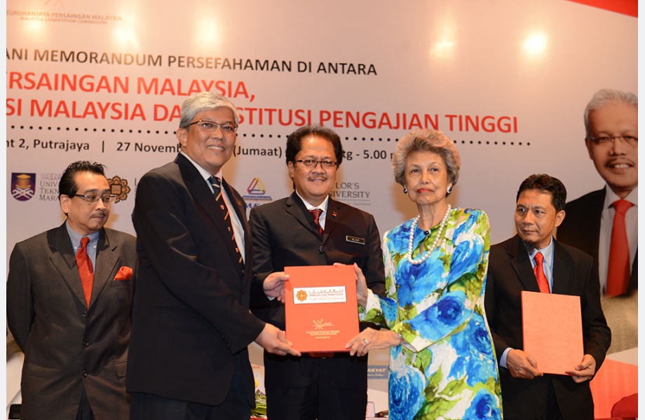 Majlis Menandatangani Memorandum Persefahaman Antara Suruhanjaya Persaingan Malaysia (MyCC), Maktab Koperasi Malaysia (MKM) dan Institusi Pengajian Tinggi (IPT)