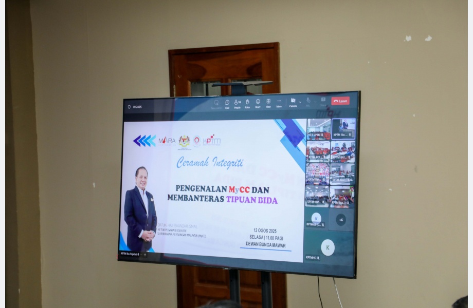 Kolej Poly-Tech MARA (KPTMSB) - Pengenalan kepada MyCC dan Dan Membanteras Tipuan Bida dengan Integriti 