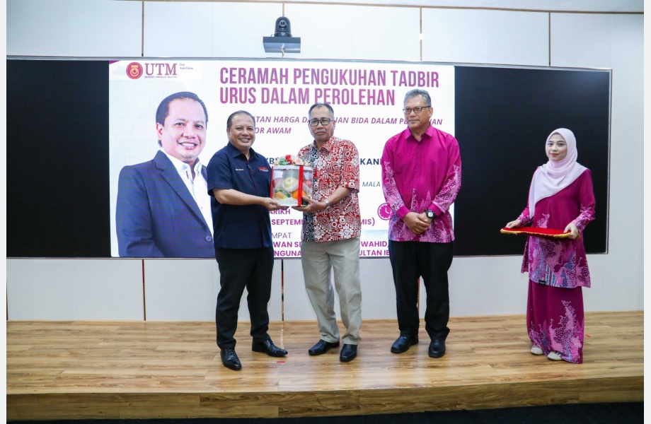 Ceramah Pengukuhan Tadbir Urus Dalam Perolehan - Pakatan Harga dan Tipuan Bida dalam Perolehan Sektor Awam oleh Unit Audit Dalam, Universiti Teknologi Malaysia (UTM) Johor Bahru